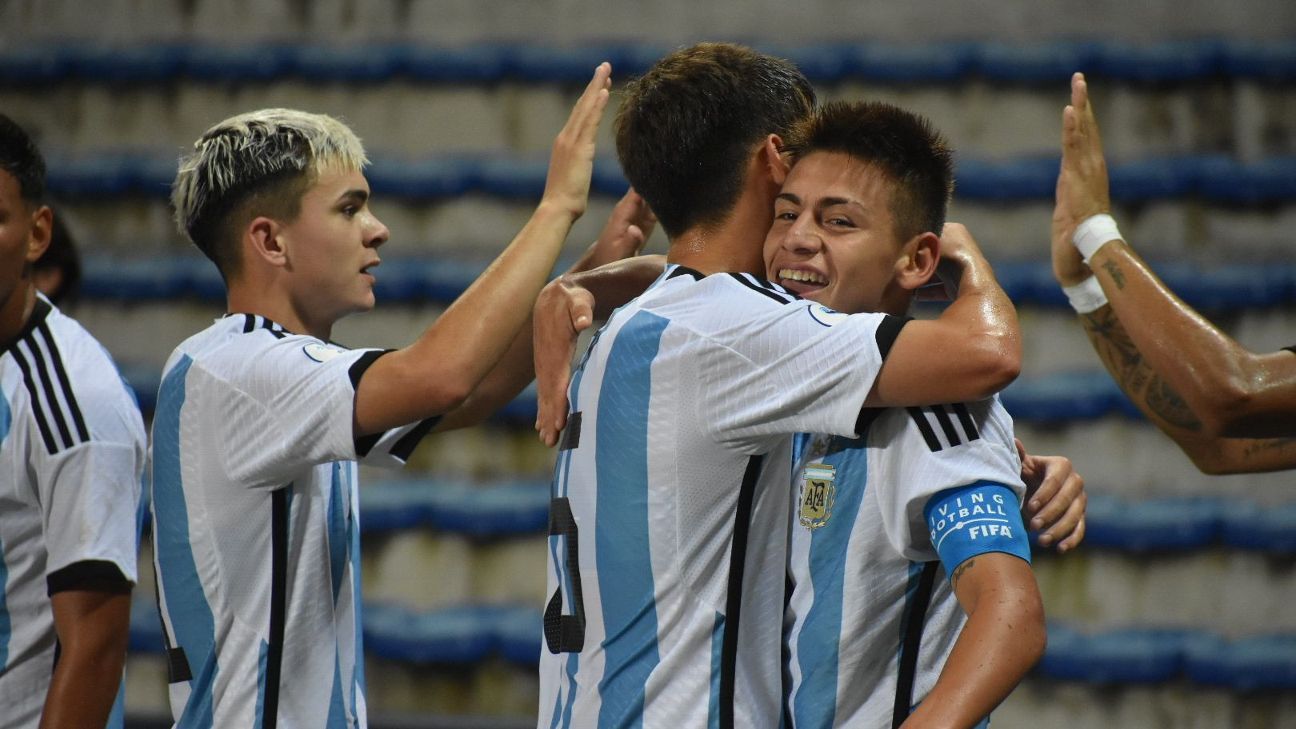 El Diablito Echeverri brilló en el debut de Argentina Sub 17 ESPN