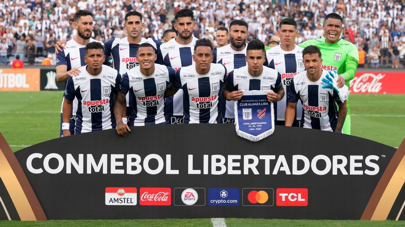Alianza Lima en la tabla de posiciones de la Libertadores ESPN