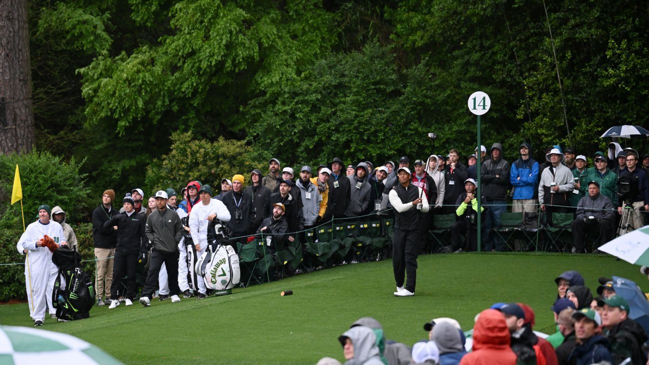 2023 Masters: Rain, wind and cold temps make for great Saturday photos