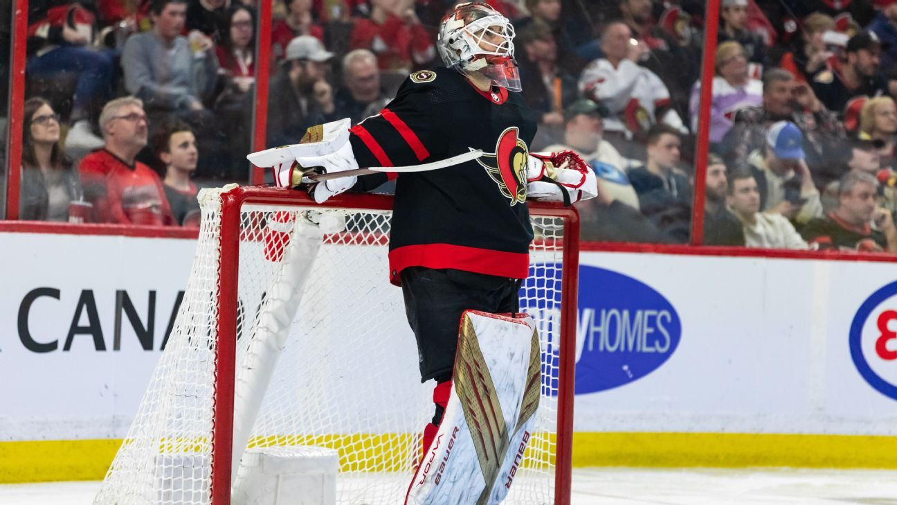 Senators will let goalie Talbot go in free agency