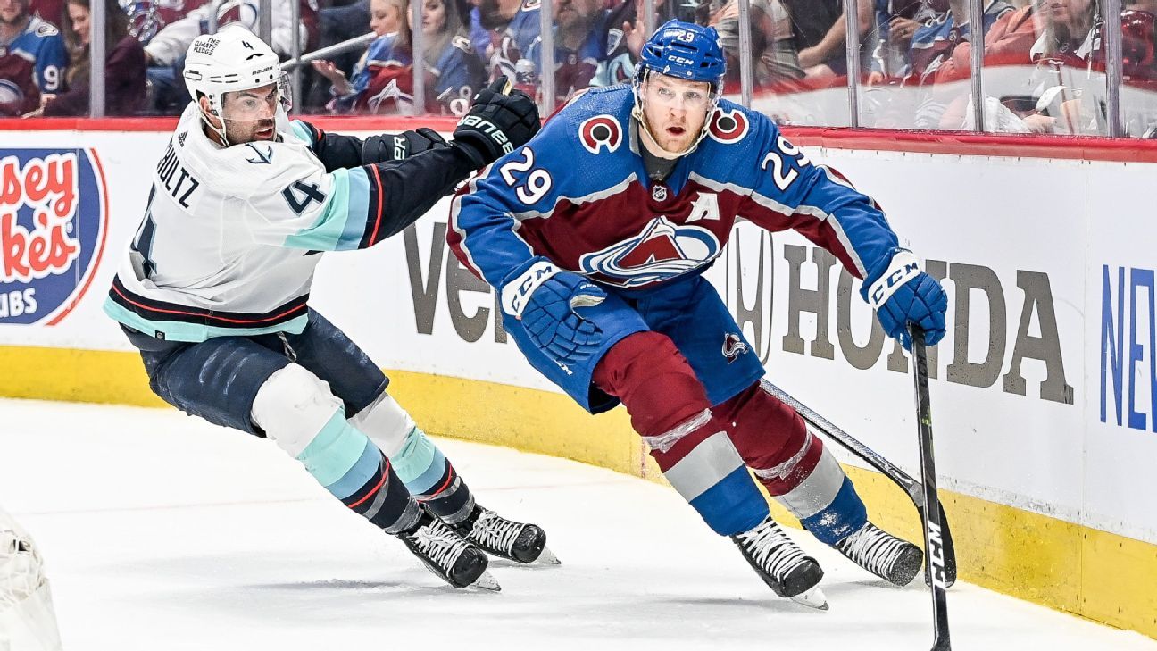 Avalanche's Makar suspended for Game 5 at home after interference on  Kraken's McCann