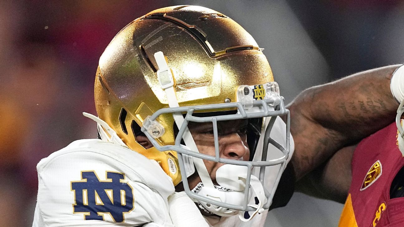 Notre Dame RB Diggs entering transfer portal