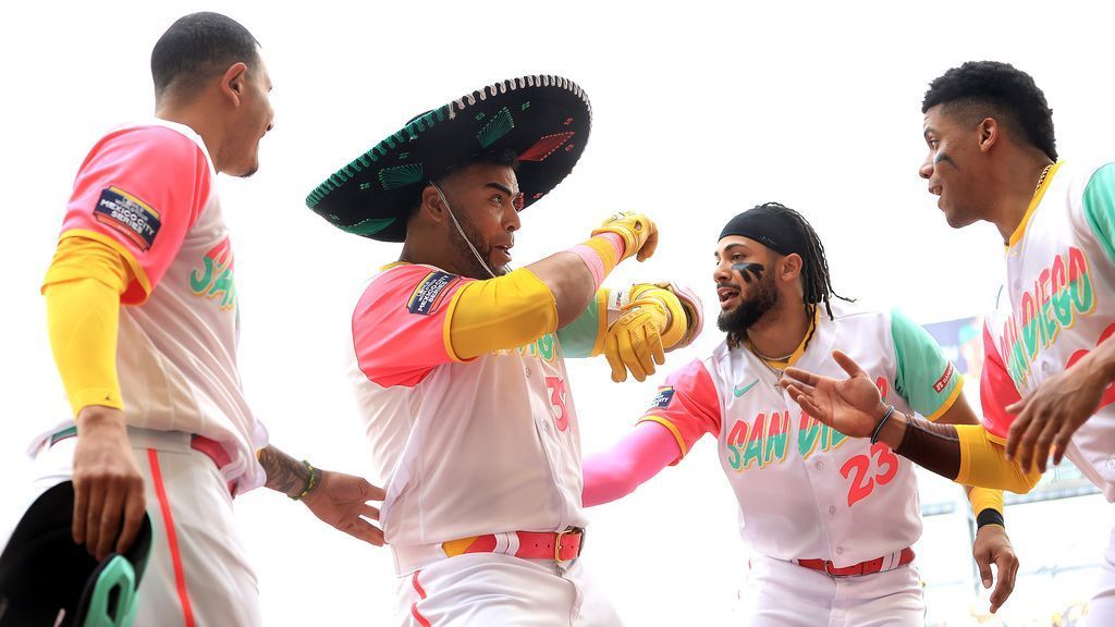 Juan Soto of the San Diego Padres celebrates by wearing a sombrero News  Photo - Getty Images