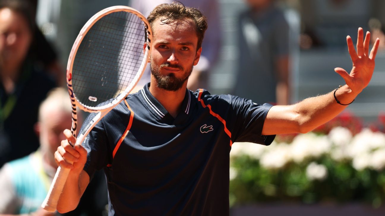 Tennis: Tennis-Medvedev rolls past Hanfmann to reach Rome semi-finals