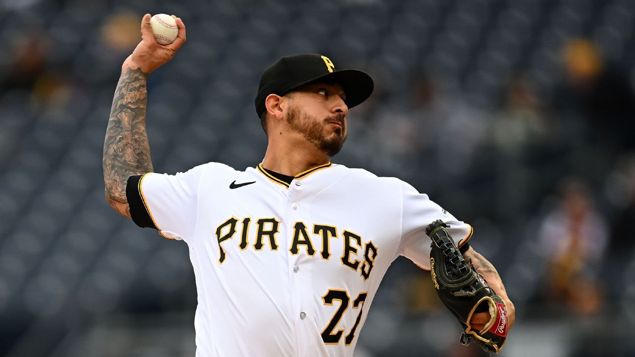 Pirates place P Velasquez (elbow) on 15-day IL