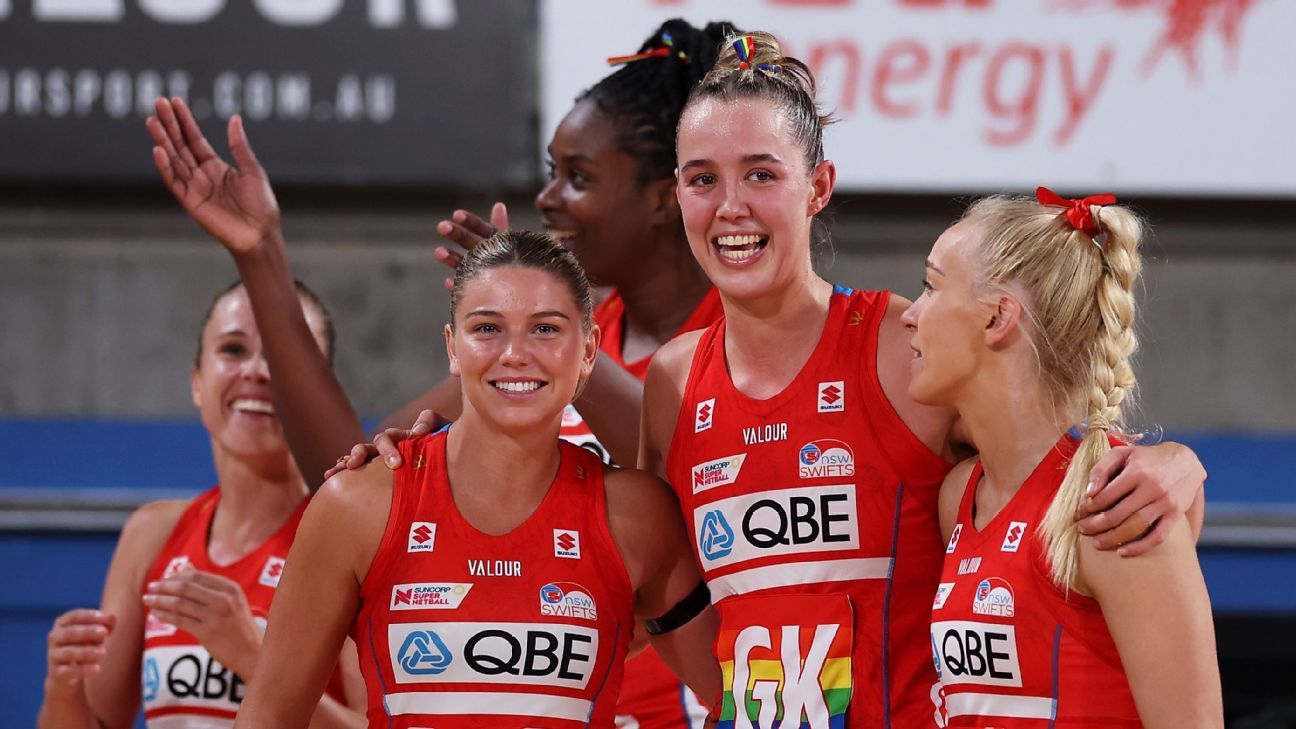 Swifts down Lightning, win fourth Super Netball game in a row ESPN