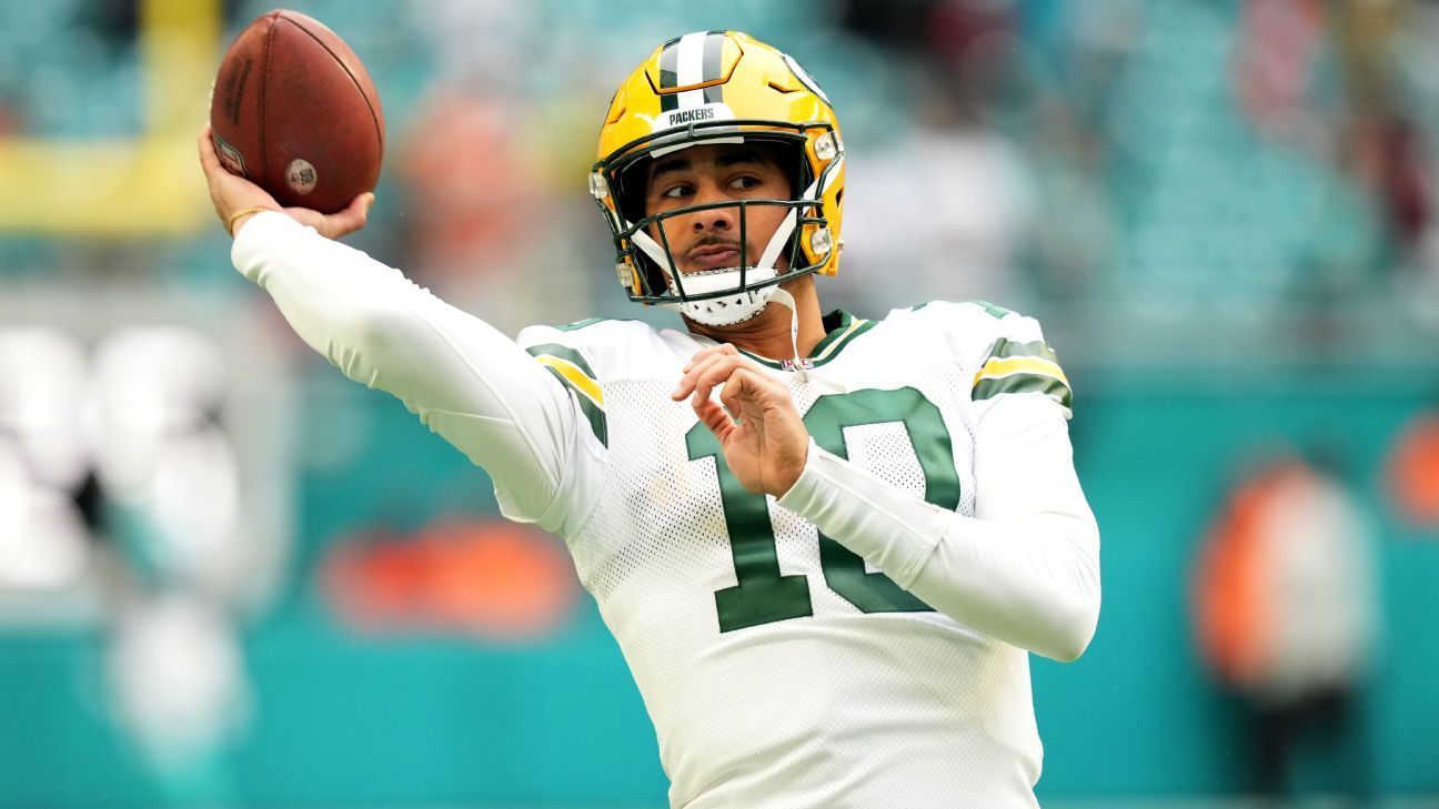 Now QB1, Jordan Love 'grateful' for time behind Aaron Rodgers - ESPN