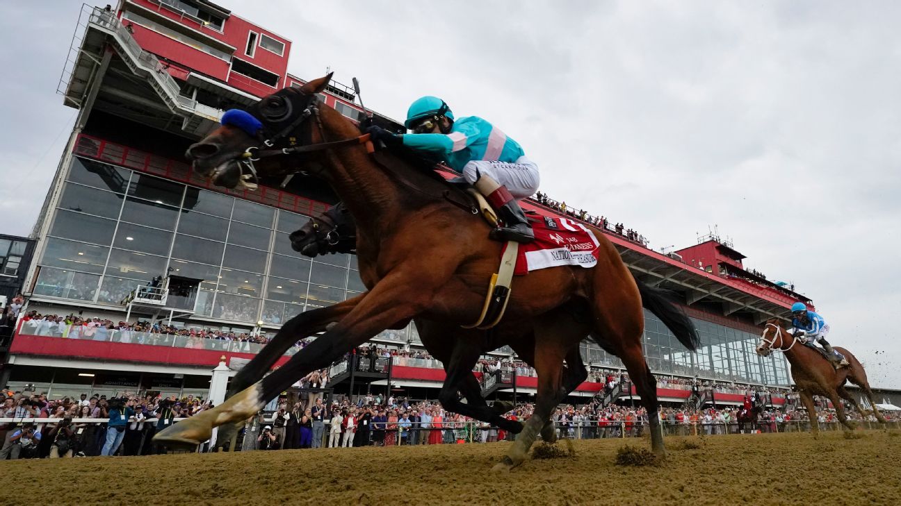 National Treasure vence al favorito Mage en el Preakness Stakes ESPN