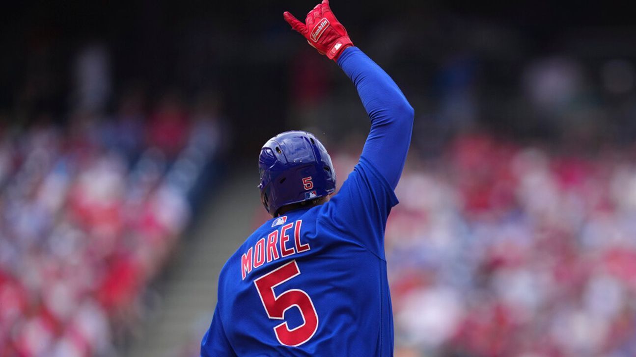 Cubs Christopher Morel demostrando que no debió iniciar en ligas