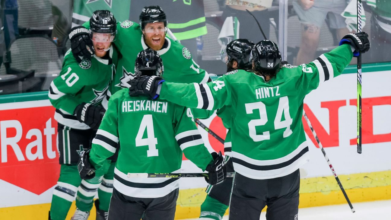 NHL playoffs: Stars keep season alive with OT win over Golden Knights in  Game 4