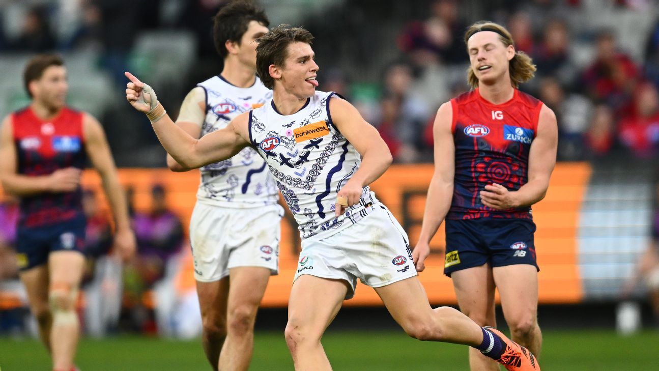 AFL Round 11 Jackson inspires Dockers to thrilling upset of Demons - ESPN Jackson inspires Dockers to thrilling upset of Demons