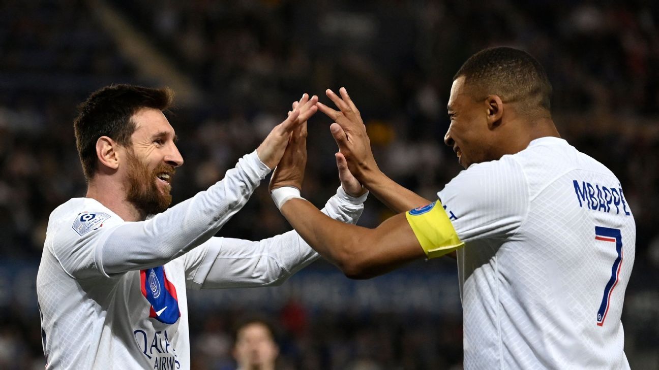 Kylian Mbappé 'misses' playing alongside Lionel Messi at PSG - ESPN