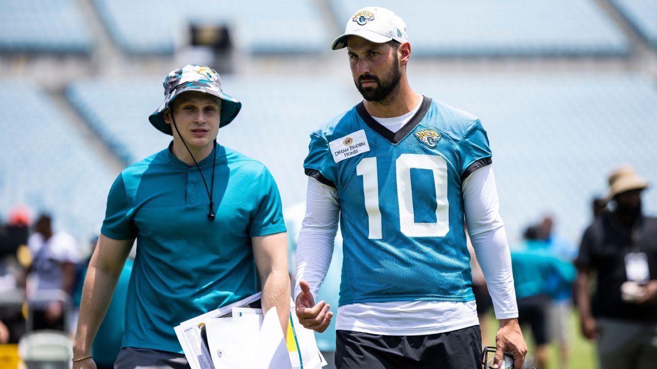 Jacksonville Jaguars place kicker Riley Patterson (10) in action