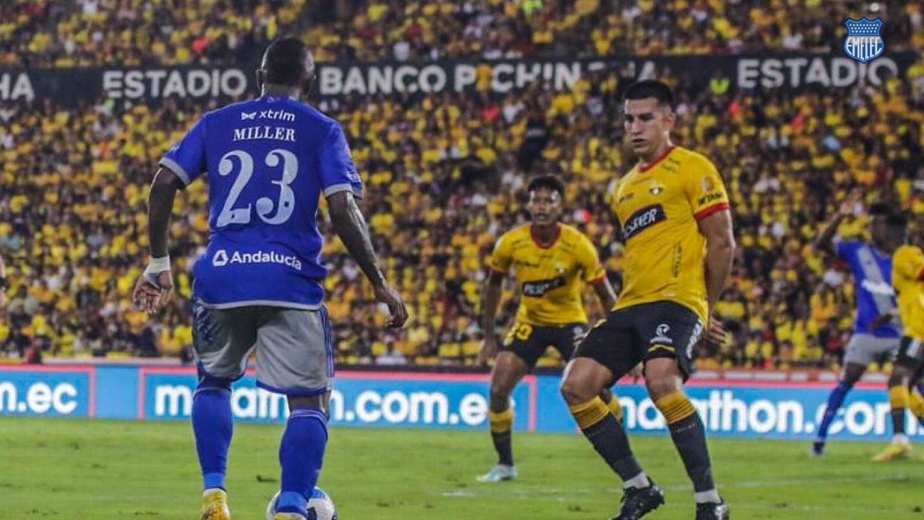 Miller Bolaños se vistió de héroe para Emelec en el Clásico del