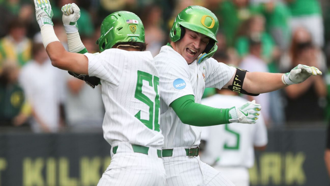 Dates and times announced for Oregon's super regional vs. Oral Roberts