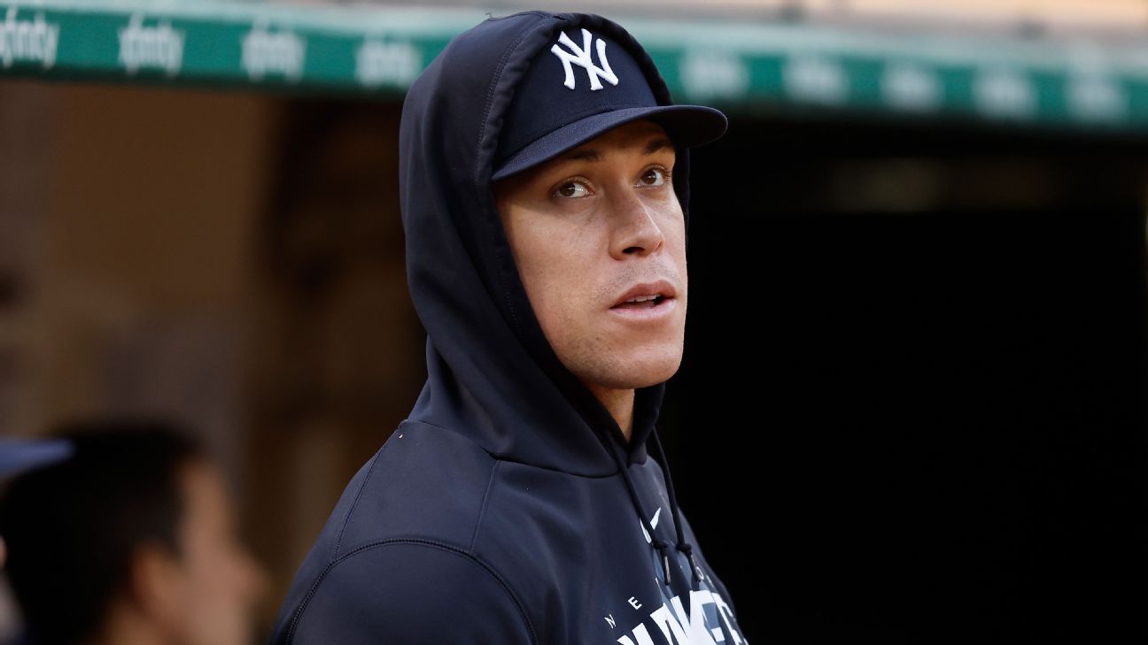 Yankees' Aaron Judge plays catch in 1st baseball activity since toe injury  - ESPN