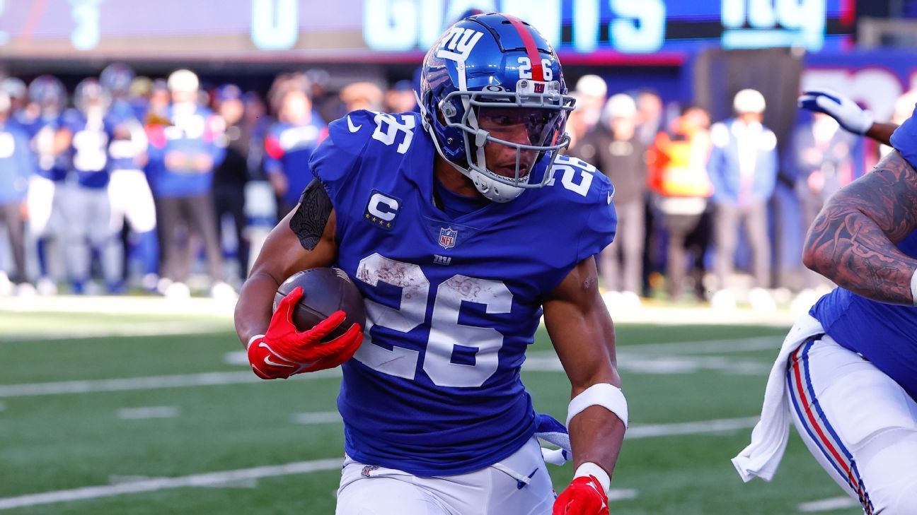 Fuentes: Saquon Barkley, Giants alcanzan un contrato de 1 año y hasta $ 11 millones