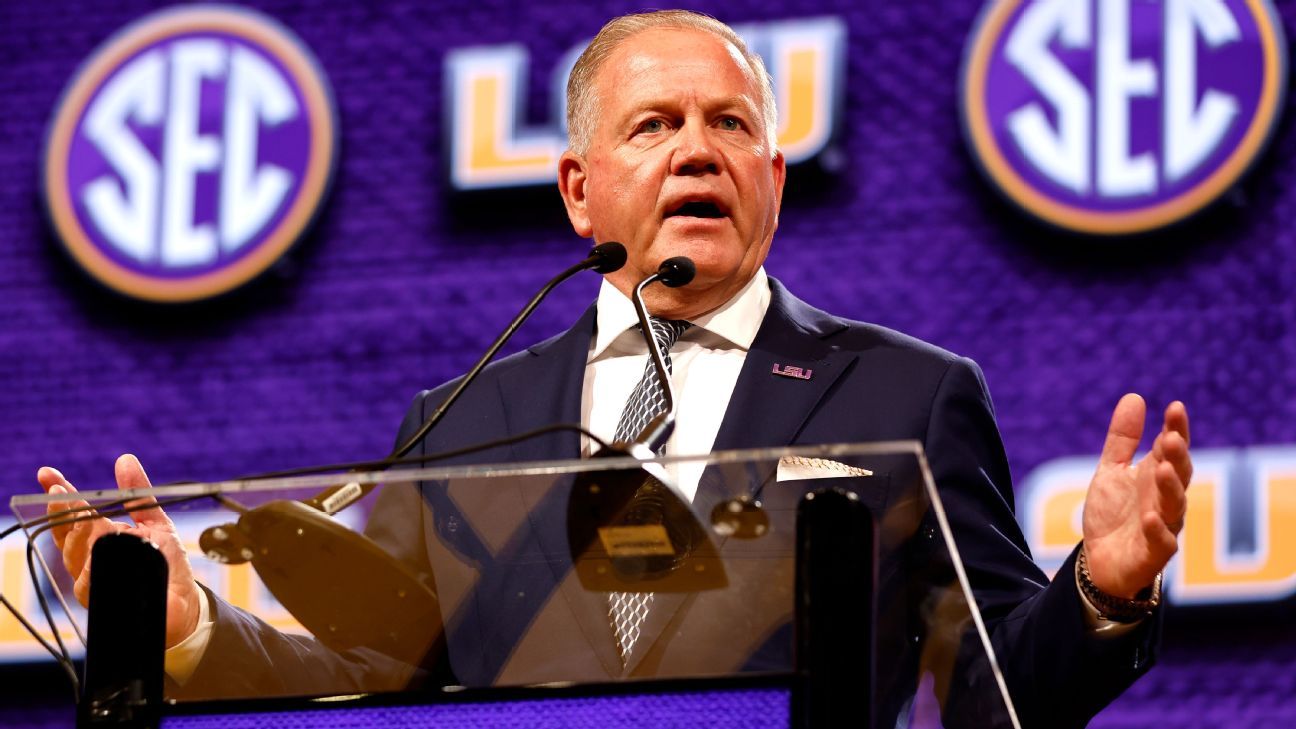 SEC Media Days 2024: See when LSU football head coach Brian Kelly will  appear