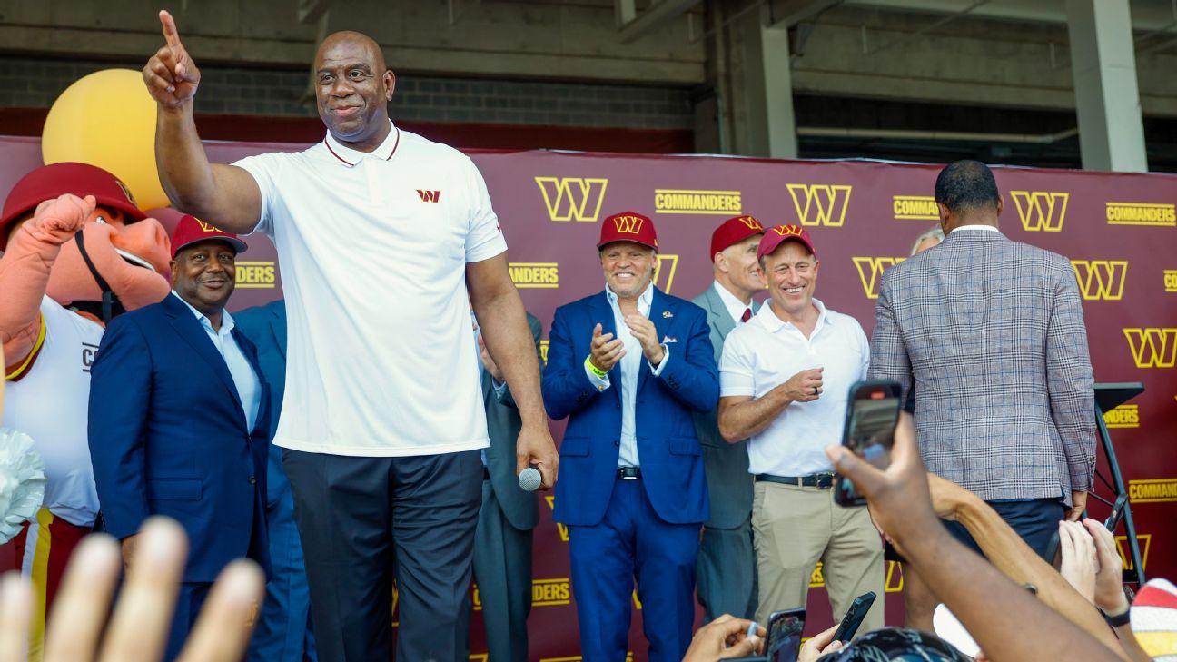 Magic Johnson invests in Washington Commanders to win in NFL