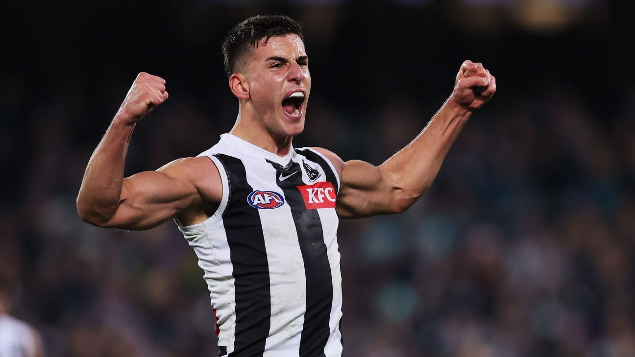 AFL Round 19 Late Collingwood fightback takes down Power in AFL epic ESPN