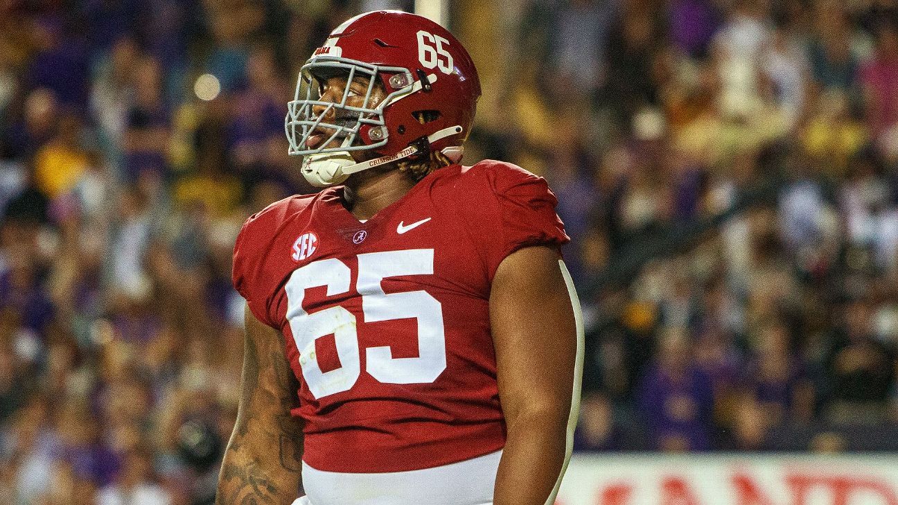 Bama's Latham, Kiper's No. 5 OL, to enter draft