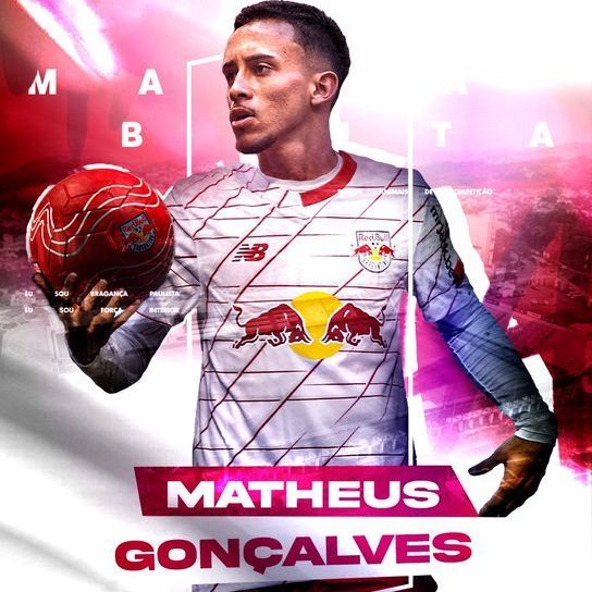 Red Bull Bragantino oficializa chegada de Matheus Gonçalves, joia do Flamengo, por empréstimo