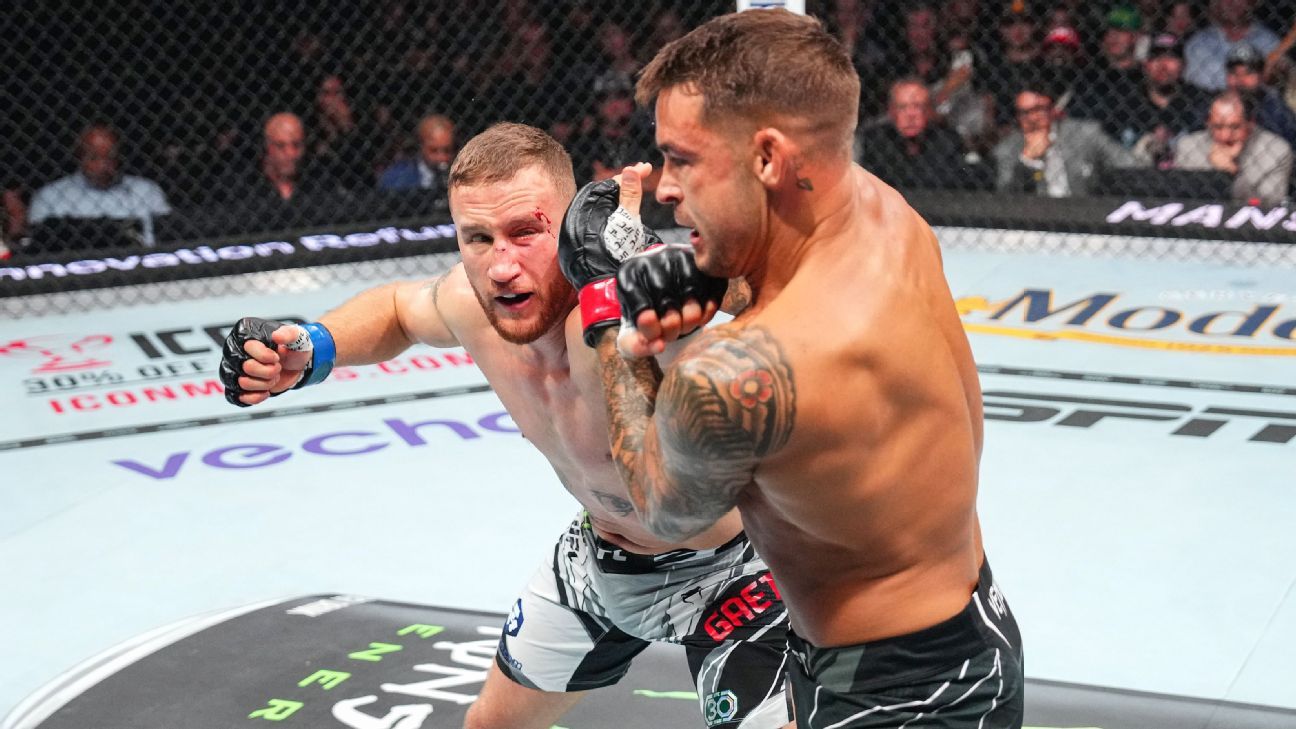 Dustin Poirier open to Justin Gaethje trilogy at UFC 300: 'I would