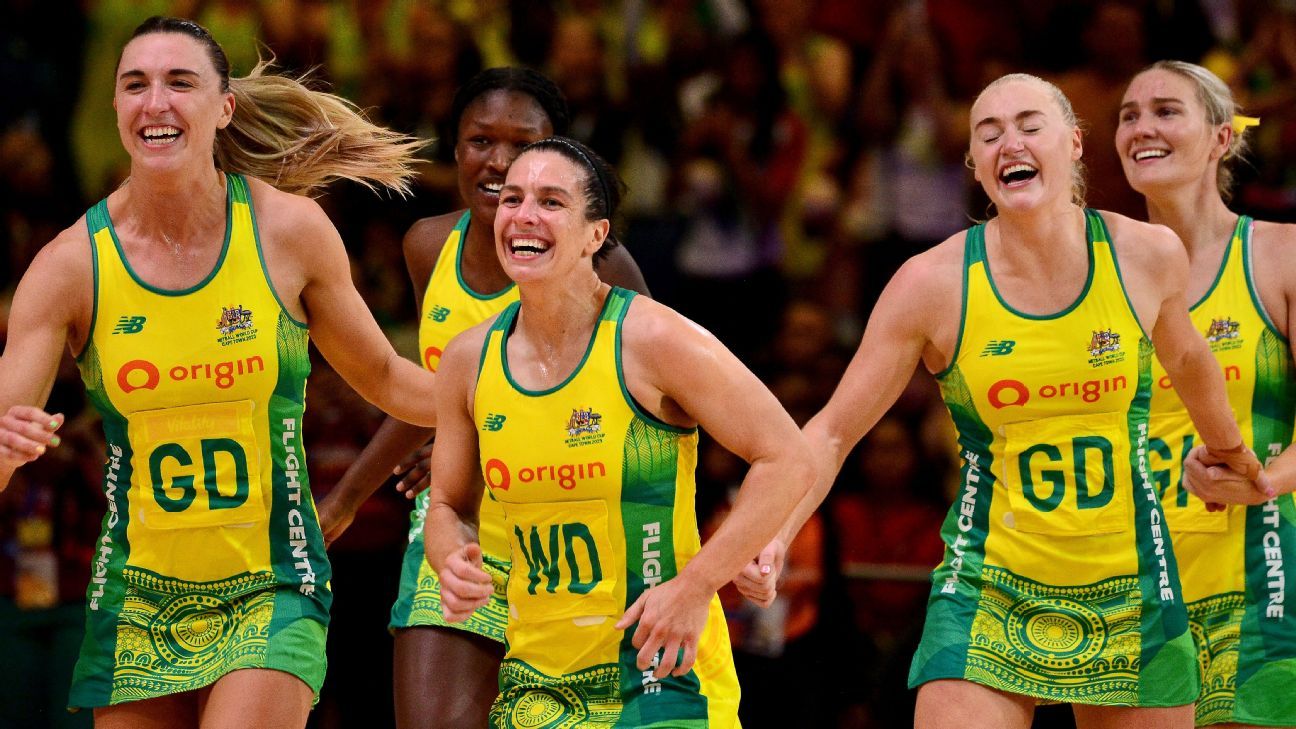 Netball World Cup 2023 Australia Diamonds Champions Ash Brazill ESPN