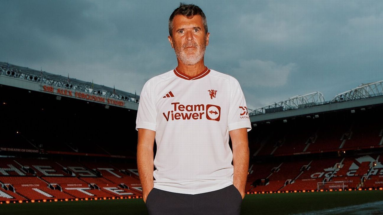 Man United's fiery club legend Keane unveils 'Red Devil' kit - ESPN