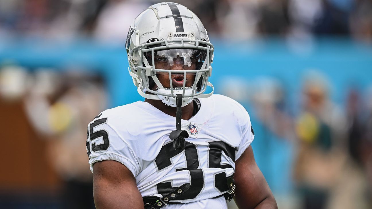 With Josh Jacobs still absent, Raiders list Zamir White as RB1