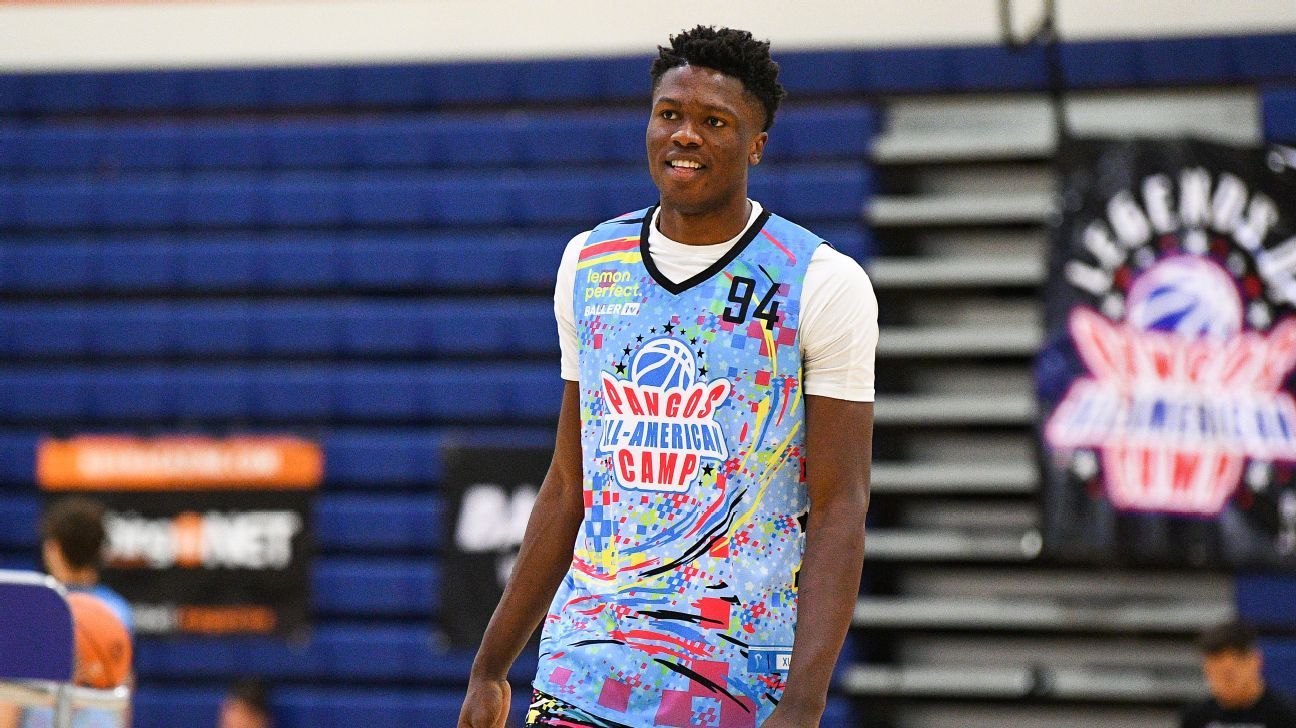 Flory Bidunga, topranked center in 2024, commits to Kansas ESPN