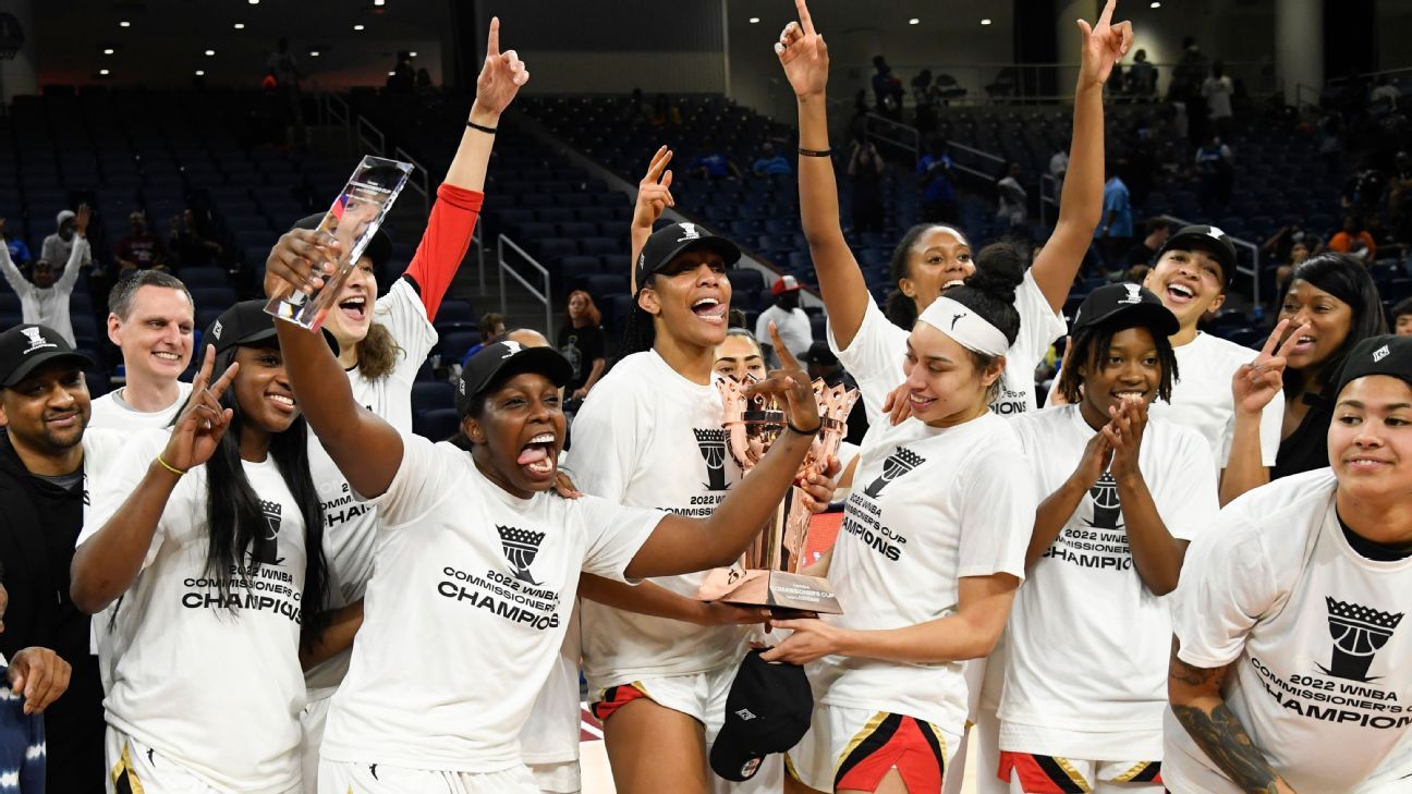 2022 wnba commissioner's cup champions las vegas aces shirt