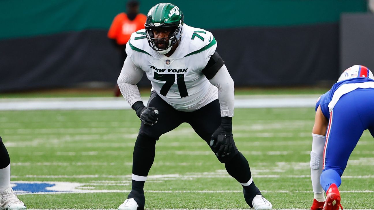 Mekhi Becton and Duane Brown set to anchor Jets' offensive line