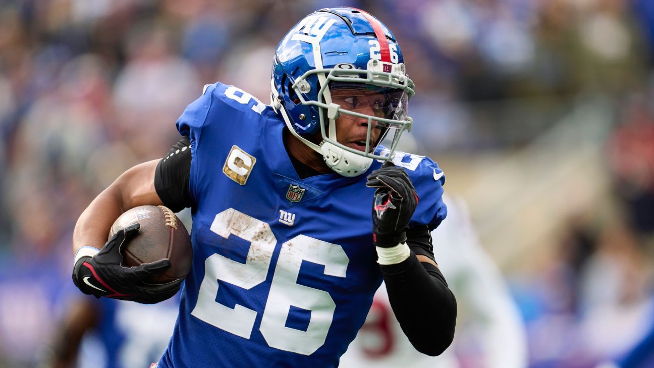 Giants' Saquon Barkley will miss Wednesday's practice vs. Patriots