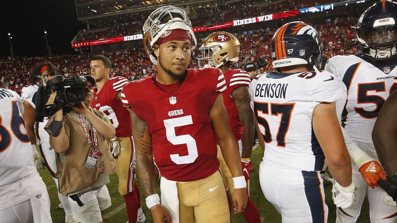 49ers' title-contending window, Trey Lance's growth never lined up