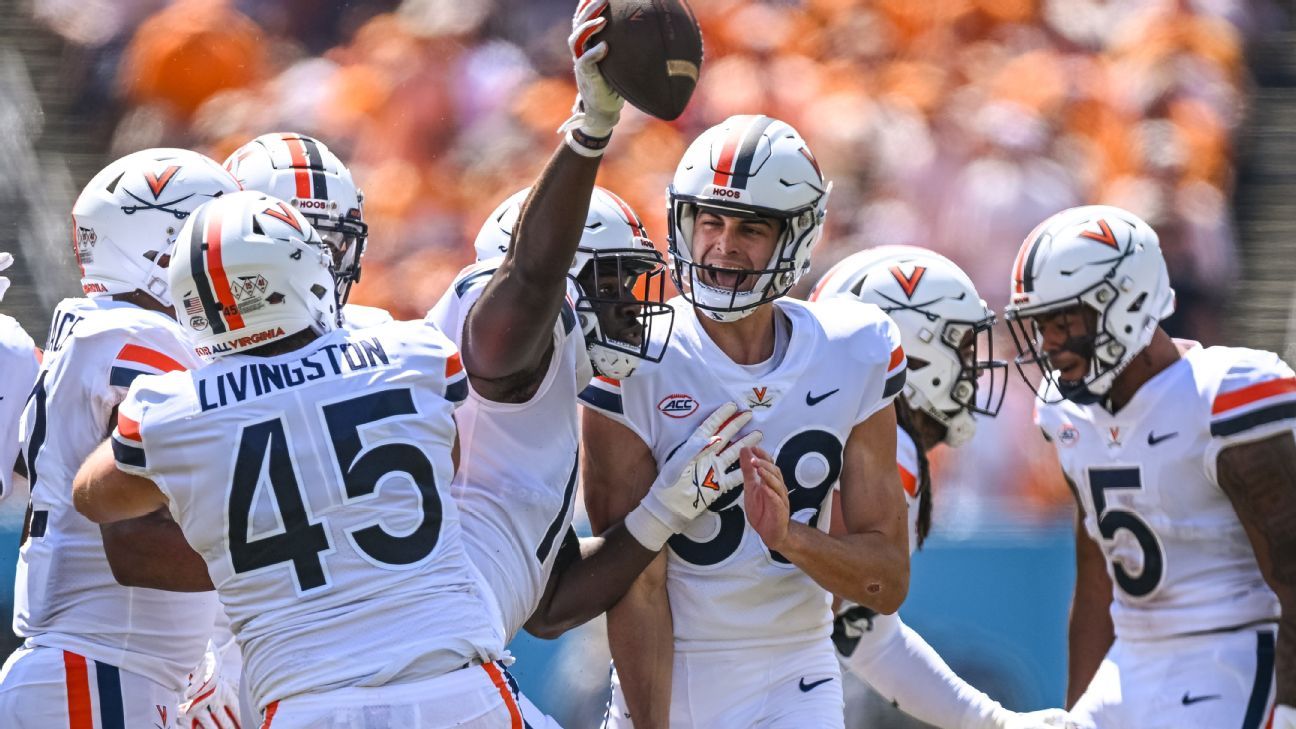 Virginia football opens season vs. Tennessee in first game since