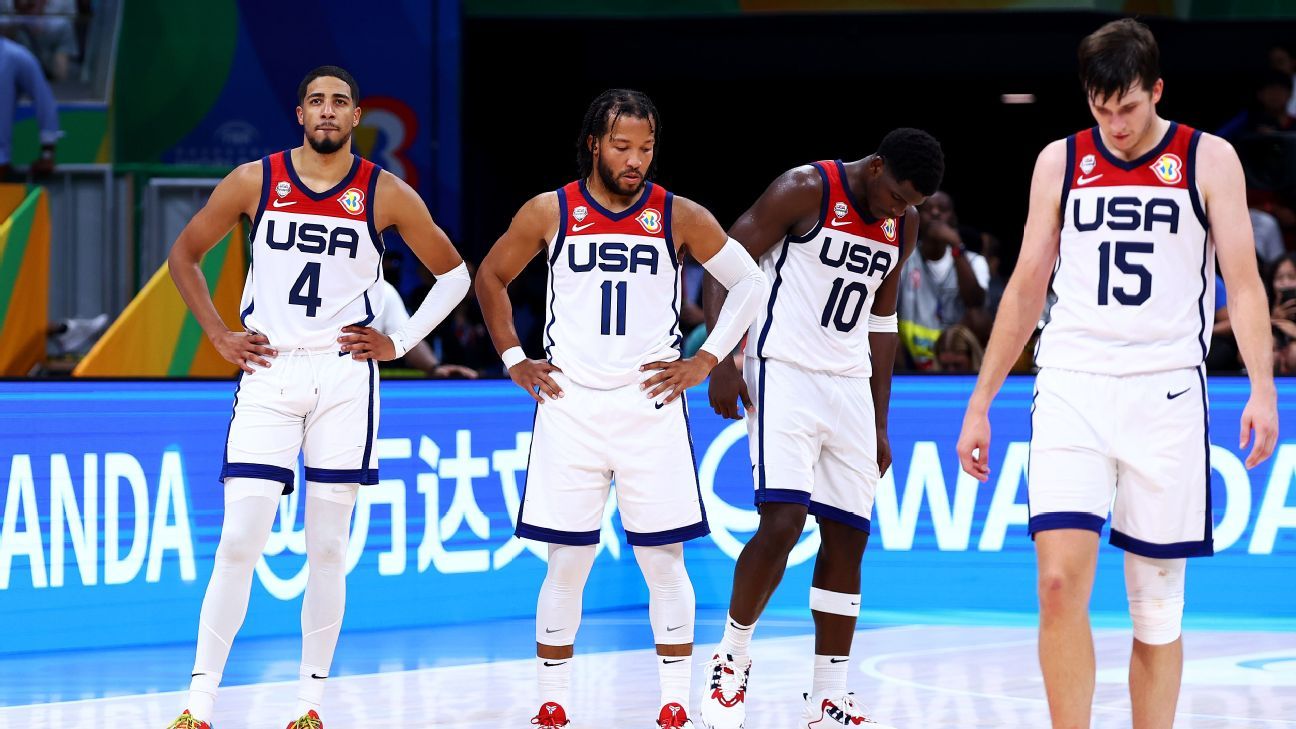 United States's bid for men's Basketball World Cup gold medal ends
