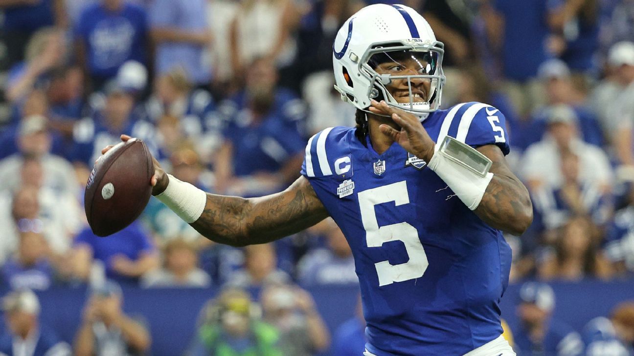 Anthony Richardson named Colts' starting QB for opener against Jaguars