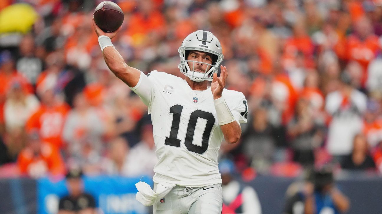 Jimmy Garoppolo - Las Vegas Raiders Quarterback - ESPN