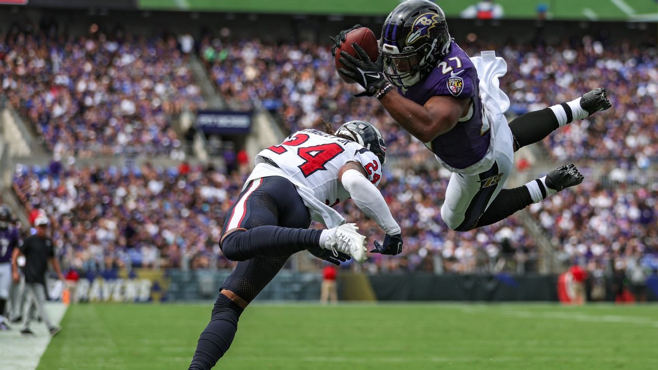 Ravens running back J.K. Dobbins out for the season with torn