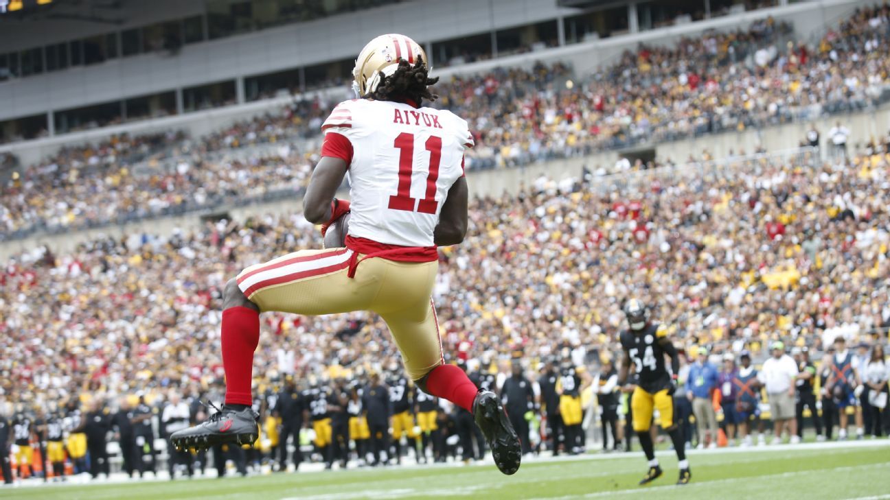 Aiyuuuuuk! 49ers wide receiver Africa&rsquo;s star player in NFL week 1