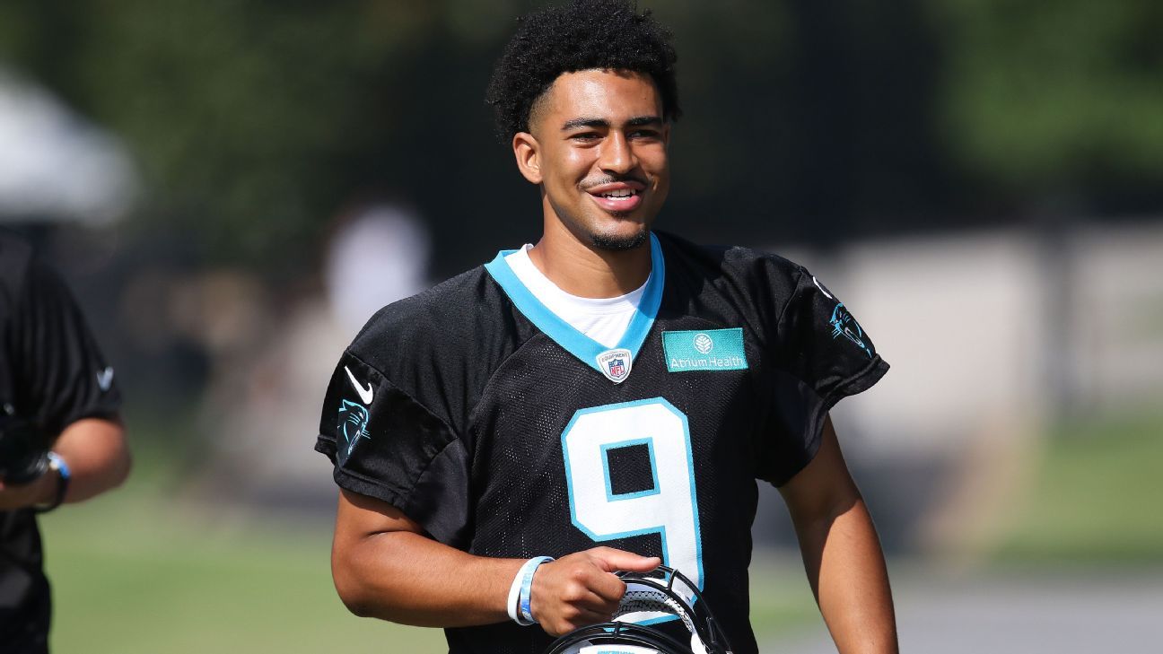 Reich: Panthers QB Bryce Young on track to play Sunday vs Vikings