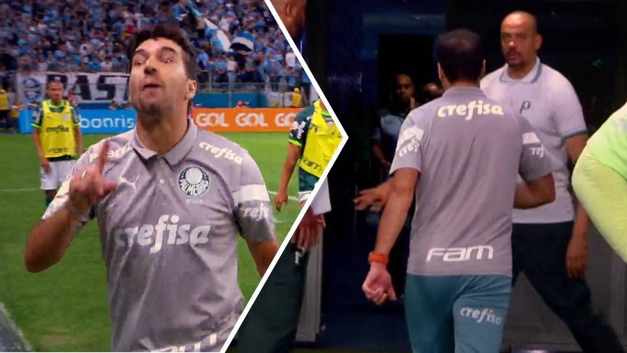Abel Ferreira deixa Grêmio x Palmeiras antes do fim e se revolta com a arbitragem: 