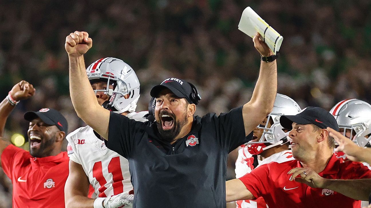 College football rankings: Ohio State moves into AP Top 5