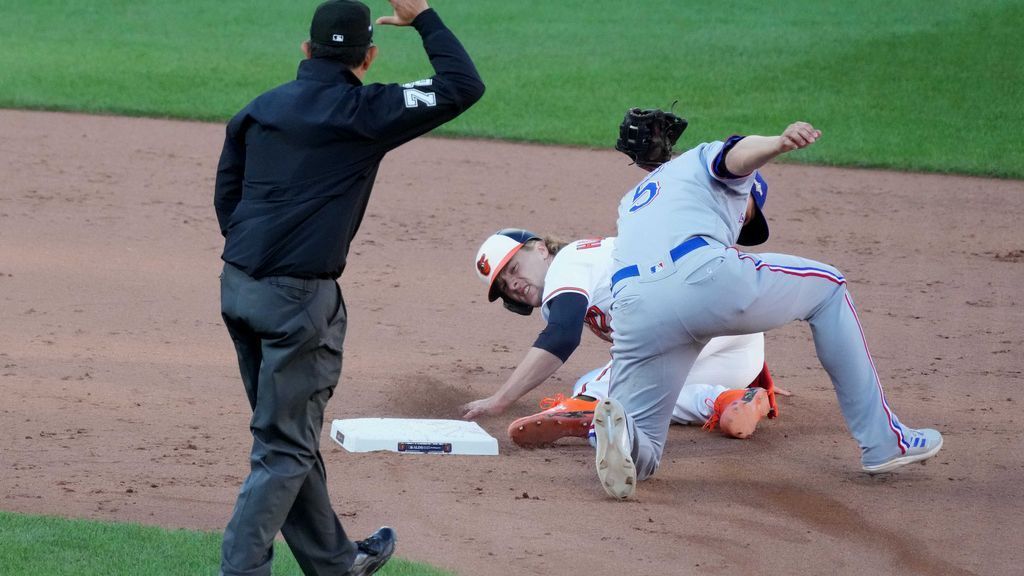 The visiting players walk by the door on the way to their batting cage We  need this on a shirt ASAP! - Baltimore Orioles foreshadow stark warning to  rival clubs at the