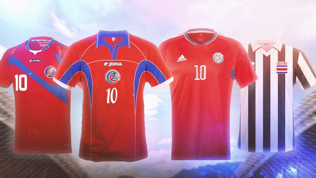 Maillot de foot Costa Rica pour Hommes | Amérique du Nord et Centrale