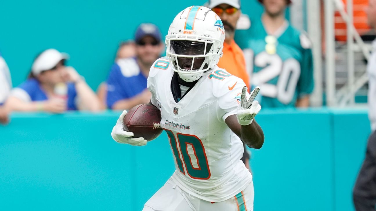 Tyreek Hill - Miami Dolphins Wide Receiver - ESPN