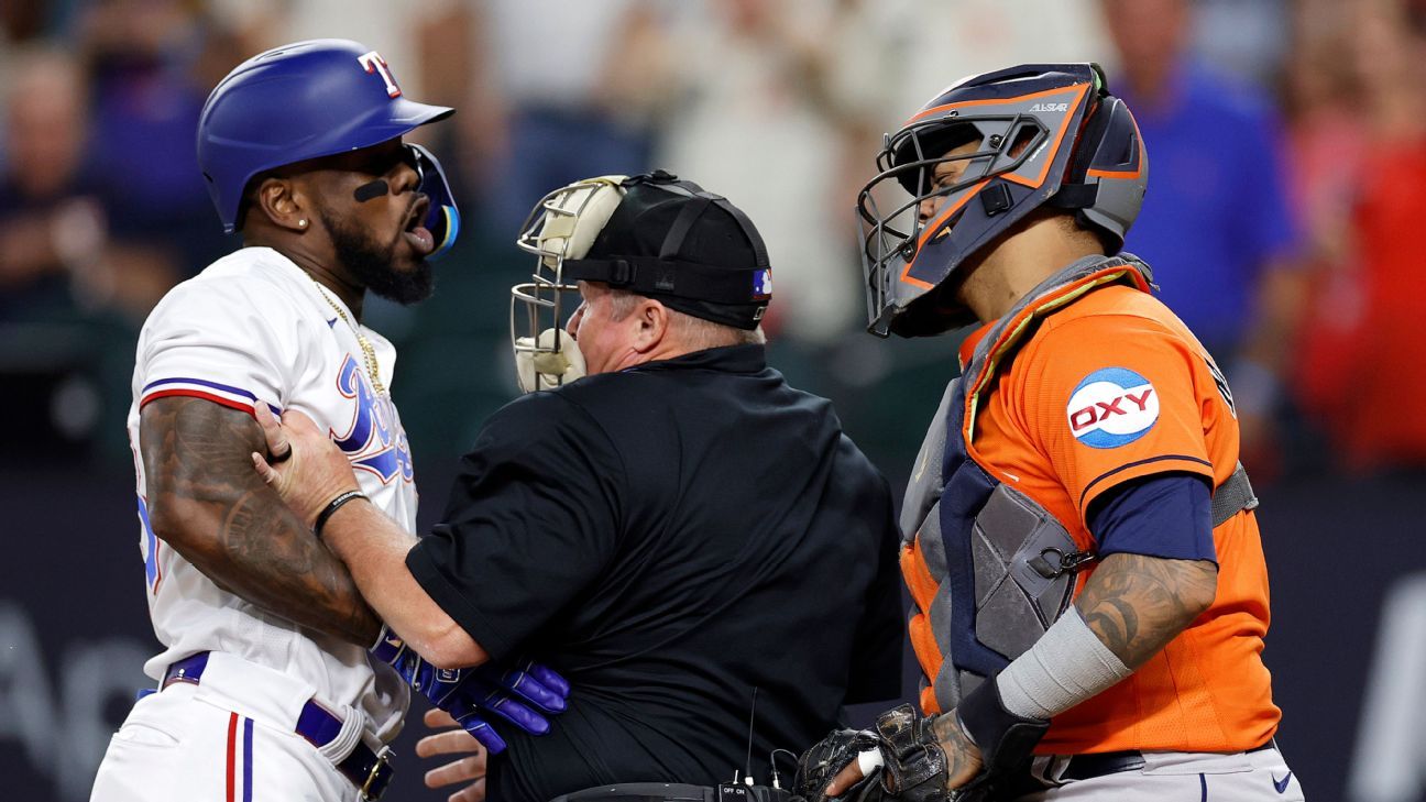 Astros' Martin Maldonado dyes hair bright orange for ALCS vs. Rangers