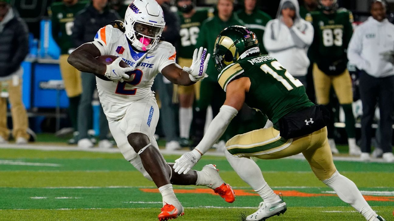 RB Ashton Jeanty cites legacy in announcing Boise State return ESPN