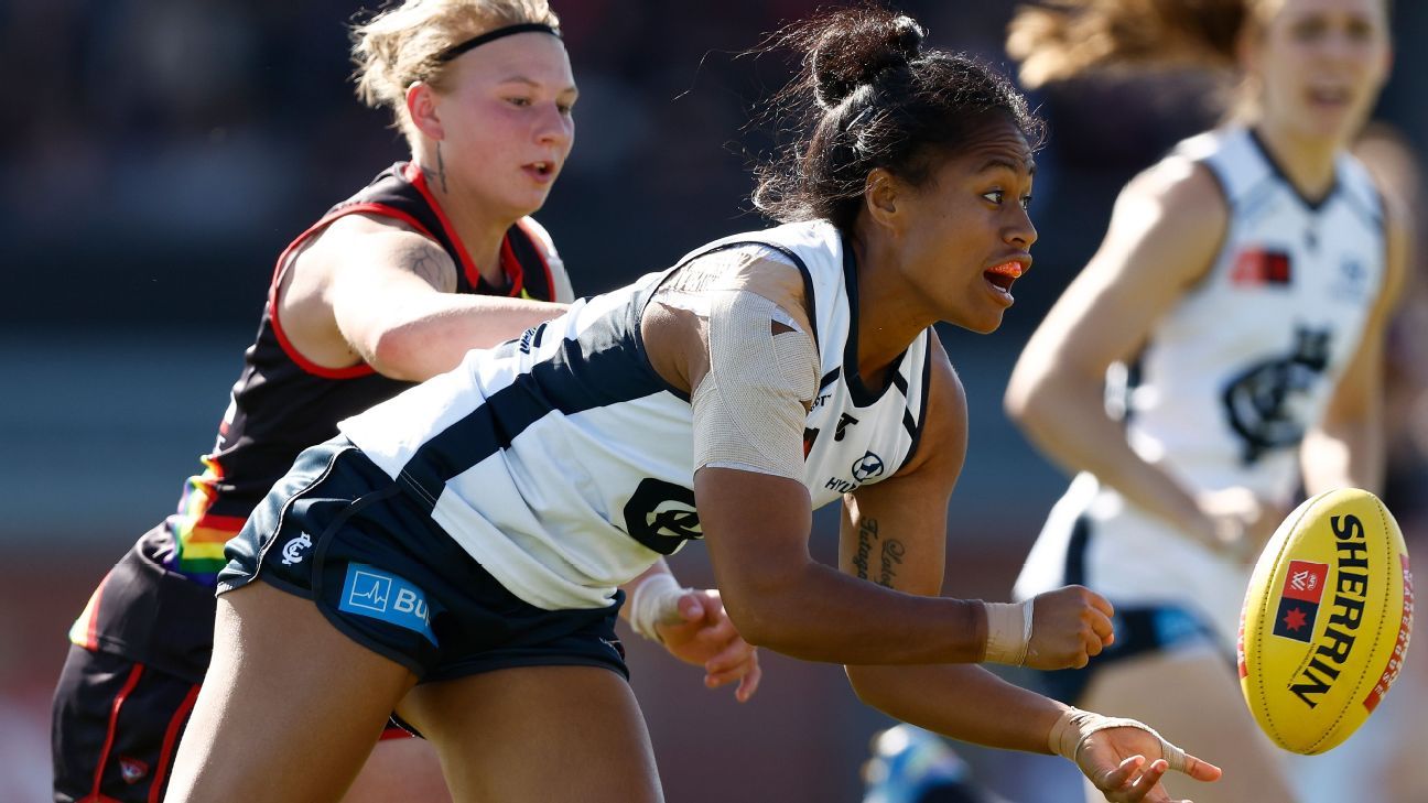 AFLW Carlton, Essendon decry racial abuse of Vaomua Laloifi - ESPN